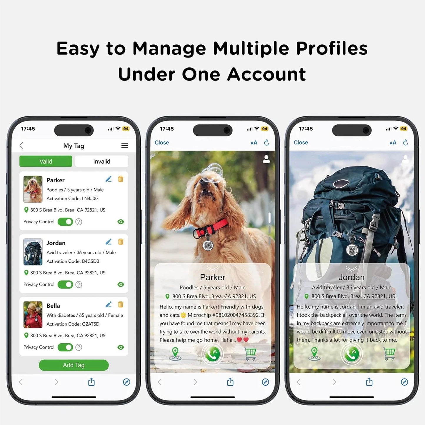 image showing that users can manage multiple profiles under one account text reads: " easy to manage multiple profiles under one account"