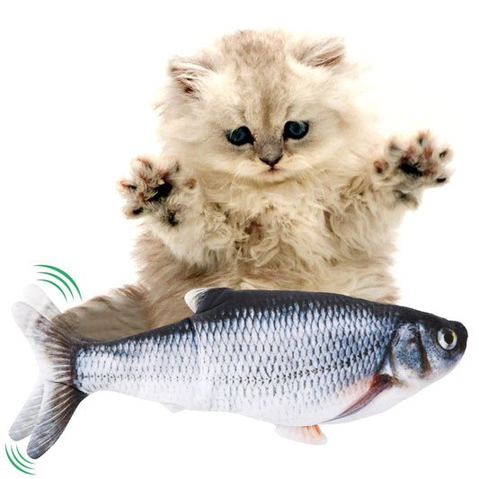 Interactive cat toy floppy fish