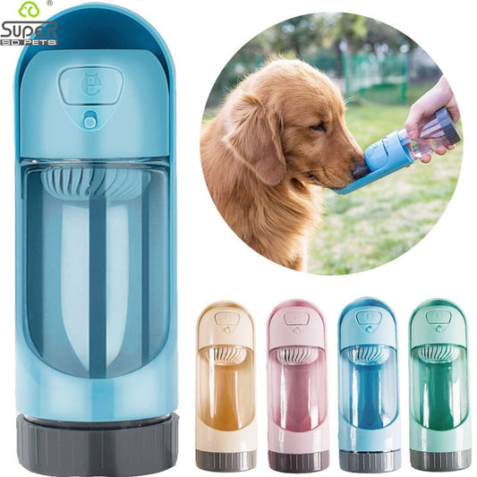Portable Pet Water Bottle and Dispenser.