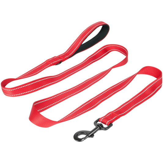 red reflective lead on white background